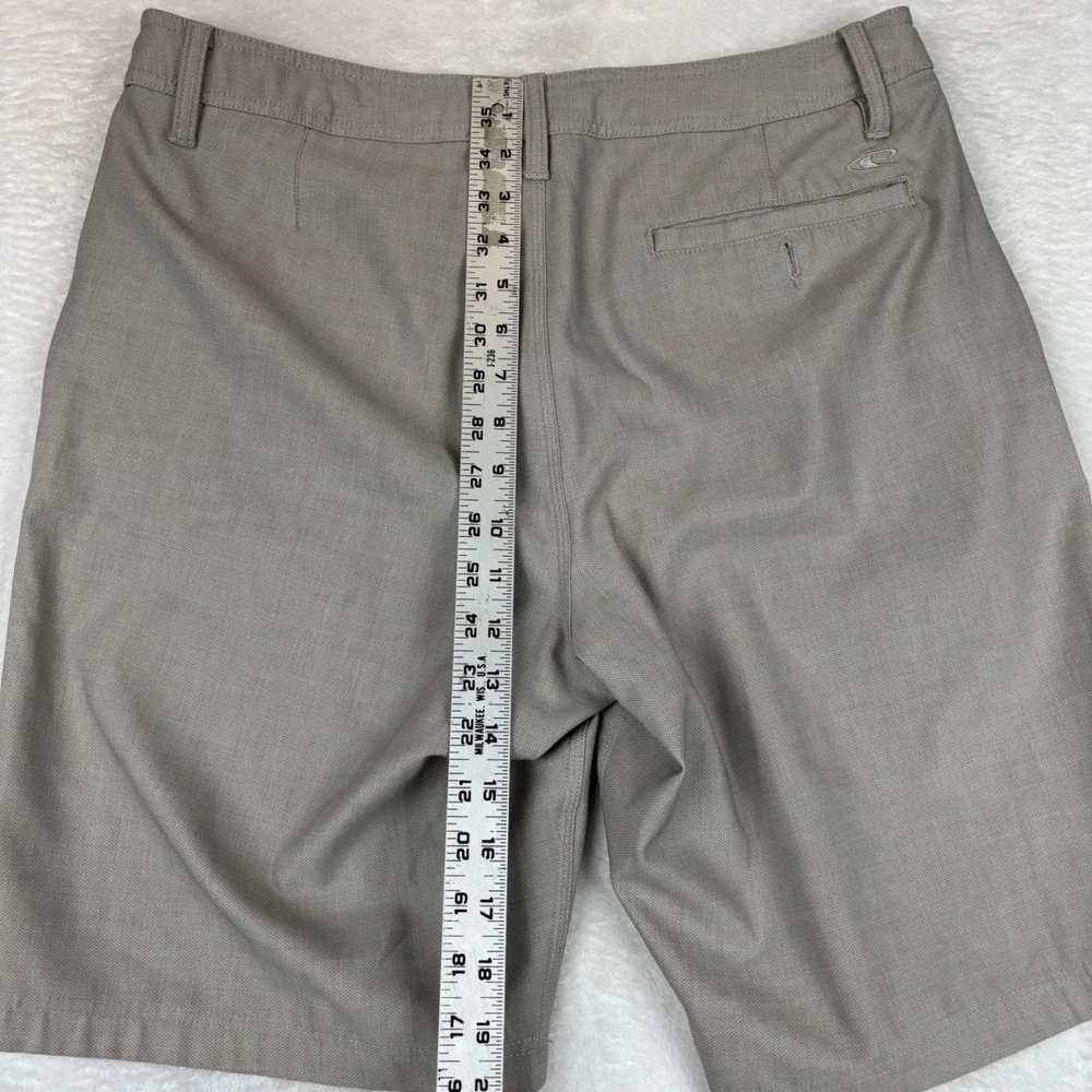 ONeill Hybrid Shorts Mens 33 Grey Textured Boardshorts Walkshorts